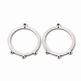 201 из нержавеющей стали Компоненты для люстр ссылки, круглые кольца, лазерная резка