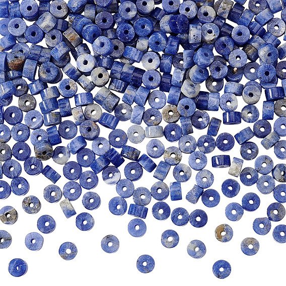 2 нити натуральные содалитовые бусины нити, Heishi бусы, диск