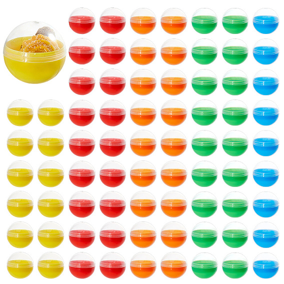 100Pcs PP Plastic Round Vending Machine Egg Capsules, Storage Capsules