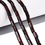 Natural Jasper Beads Strands, Hexagonal Prism