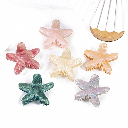 Акриловые коготь заколки, морская звезда, аксессуары для волос для женщин и девочек