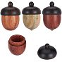 3 шт 3 цвета подвески из дерева, с отвинчиваемой шестерней, для хранения диффузора, желуди очарование, осень