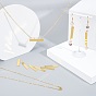 Unicraftale DIY Stamping Blank Tag Pendant Necklace Makings Kits, with Iron Jump Rings, Brass Pendants & Cable Chains Necklace Makings