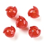 Opaque Acrylic Pendants, Large Red Bud