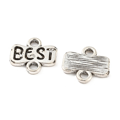 Tibetan Style Alloy Connector Charms, Cadmium Free & Lead Free, Word Best Links