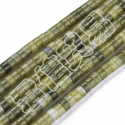 Taiwan naturelles perles de jade de brins, perles heishi, Plat rond / disque