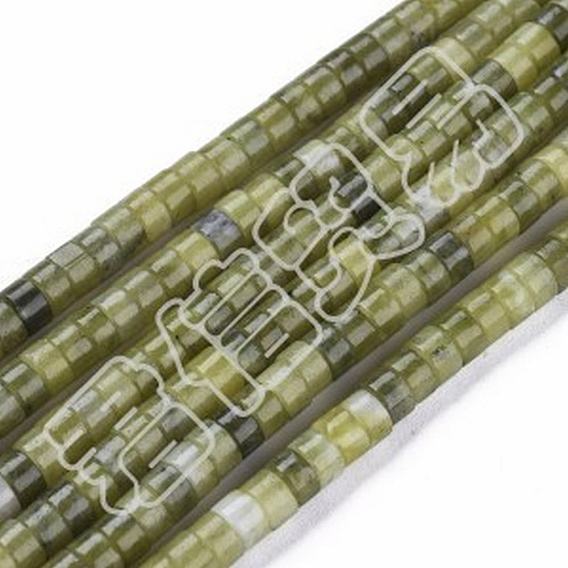 Natural TaiWan Jade Beads Strands, Heishi Beads, Flat Round/Disc