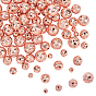 Electroplated Natural Lava Rock Beads, Round, Bumpy