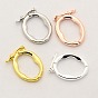 Brass Shortener Clasps, Twister Clasps, Oval Ring, 17x13x2mm