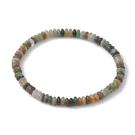 Эластичные браслеты из натуральных смешанных драгоценных камней с бусинами rondelle