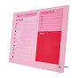 Rectangle Acrylic Dry-Erase Planner Board, To-Do List & Schedule Organizer