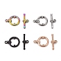 Ion Plating(IP) 304 Stainless Steel Toggle Clasps, Ring
