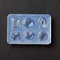 DIY Water Ripple Cabochon Silicone Molds, Resin Casting Molds, for UV Resin & Epoxy Resin Jewelry Making