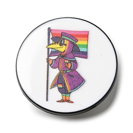 Alloy Brooch, Plague Doctor & Rainbow Flag Pin
