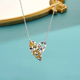 Богемский сплав полые звезды сердце кулон ожерелья для женщин