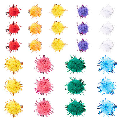 200 шт 2 стили ручная работа кукла своими руками поделки помпон пряжа помпоны шарики, с металлического корда