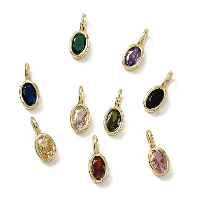 Овальные латунные микро проложит кубических прелести диоксида циркония, стойки покрытие, долговечный, без кадмия и без свинца, золотые