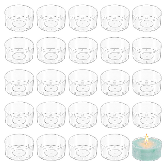 ABS Plastic Candle Cups, Candle Making Tools, Clear