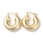 Латунные серьги-кольца в форме пончика, долговечный, без свинца и без кадмия