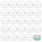 ABS Plastic Candle Cups, Candle Making Tools, Clear