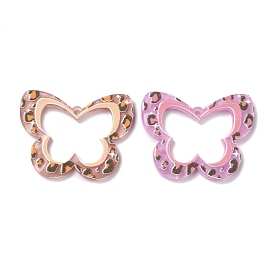 Embossed Printed Acrylic Pendants, Spring & Summer Theme, Butterfly