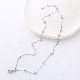 Двухслойные браслеты из нержавеющей стали, браслеты для женщин, Звезда и круглый