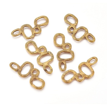 Тибетский стиль пузырьки подвески, без свинца и без кадмия, 35x15x1.5 мм, Около 550 шт / 1000 г