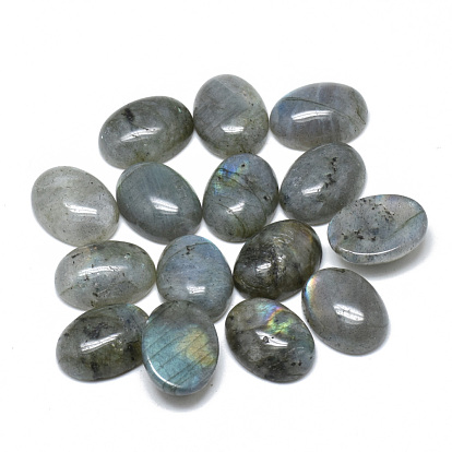 Natural Labradorite Cabochons, Oval