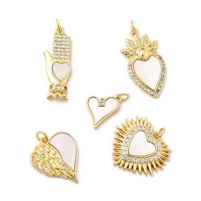 Латунные микро проложить кубического циркония подвески, без кадмия, без никеля и без свинца, с прыжковых колец, реальный 18 k позолоченный