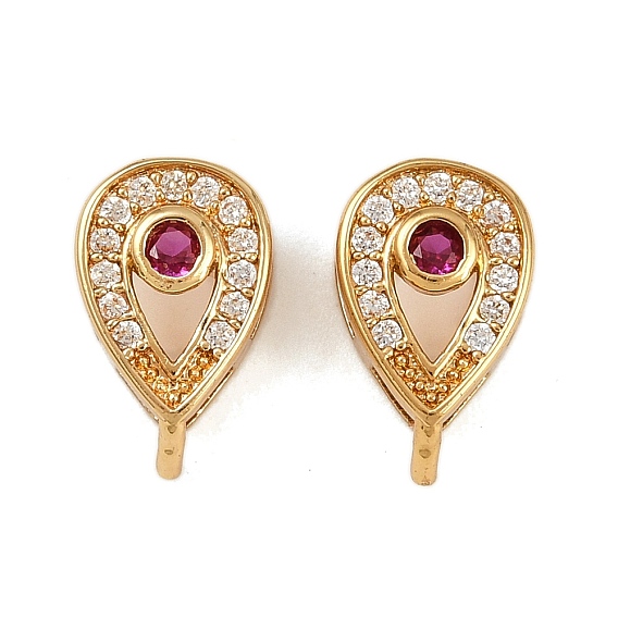 Латунные микро проложить кубического циркония многожильных ссылки, долговечный, стойки покрытие, слеза