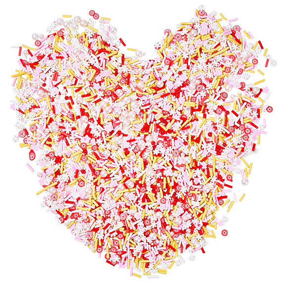 100g кабошоны из полимерной глины ручной работы, модные аксессуары для украшения ногтей, с акриловыми стразами и бусинами из абс-пластика, имитирующими жемчуг, разнообразные