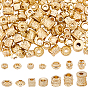 112Pcs 14 Styles Rack Plating Alloy Beads, Long-Lasting Plated, Cadmium Free & Lead Free