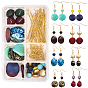 DIY Earring Making, with Acrylic Beads, Iron Head Pins, Brass Eye Pins and Earring Hooks, Golden