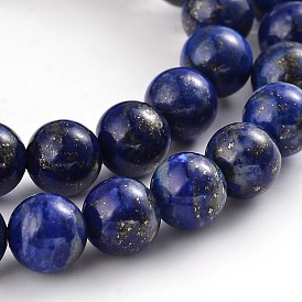 Natural Lapis Lazuli Round Bead Strands, Dyed
