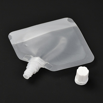 30ML PET Plastic Travel Bags, Empty Refillable Bags, with Caps, Diamond Shapes with Matte Style, for Cosmetics, Sun Cream