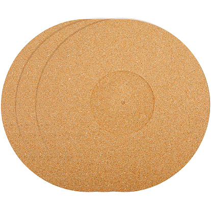 Tapis de plateau tournant en liège, tapis de disques, plat rond