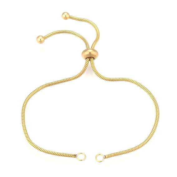 Регулируемый 304 браслет из нержавеющей стали, слайдерные браслеты