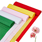 5 Rolls 5 Colors Handmade Crepe Paper, Wrapping Paper Goffer for Birthday Wedding Party Decoration