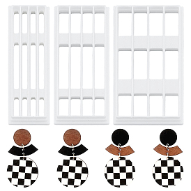 3шт. прямоугольная пластиковая глиняная форма, резцы глины