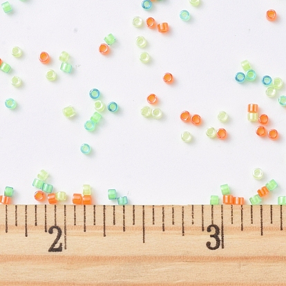 MIYUKI Delica Beads, Cylinder, Japanese Seed Beads, 11/0, Luminous Mix