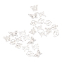 304 Stainless Steel Links Connectors, Laser Cut, Butterfly
