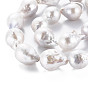 Natural Baroque Pearl Keshi Pearl Beads Strands, Cultured Freshwater Pearl, Nuggets