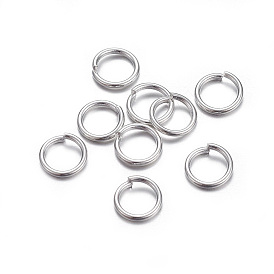 304 Stainless Steel Open Jump Rings, Round