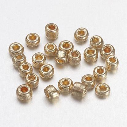 Electroplate Glass Seed Beads, Round Hole Rocailles