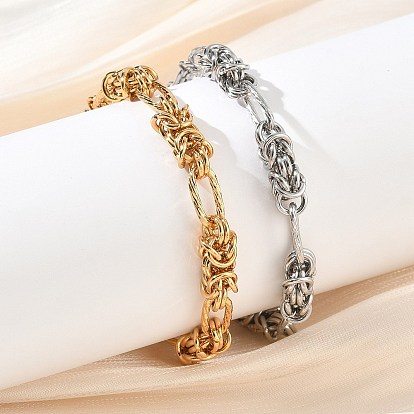 Унисекс 304 браслеты из нержавеющей стали в византийском стиле