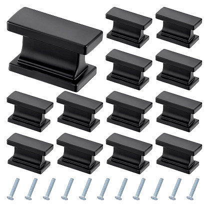 16шт. ручки для дверцы шкафа из цинкового сплава, с винтом, прямоугольные