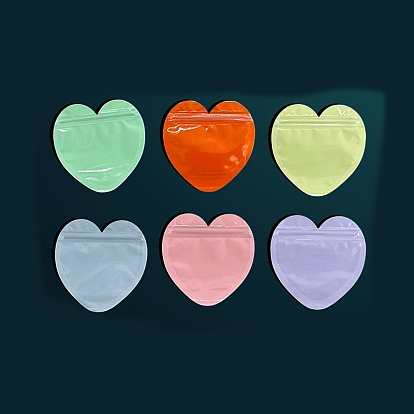 OPP упаковка пакеты с застежкой-молнией, с чистым окном, верхние пакеты с самозапечатыванием, сердце