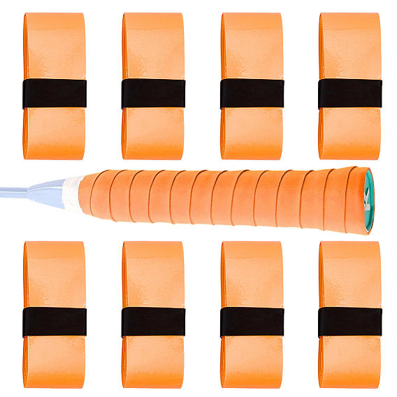 Противоскользящая накладка на рукоятку теннисной ракетки для бадминтона из искусственной кожи, лента для захвата ручки