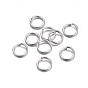 304 Stainless Steel Open Jump Rings, Round