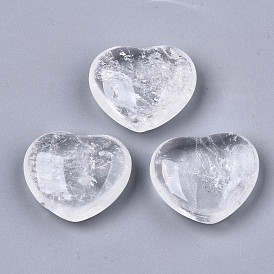 Натуральный кристалл кварца сердце любовь камень, карманный пальмовый камень для балансировки рейки